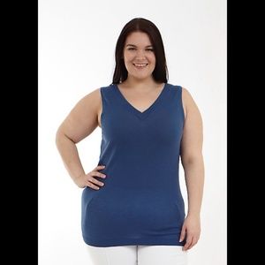 🌟 Full Figure Knit Shell Tank Top